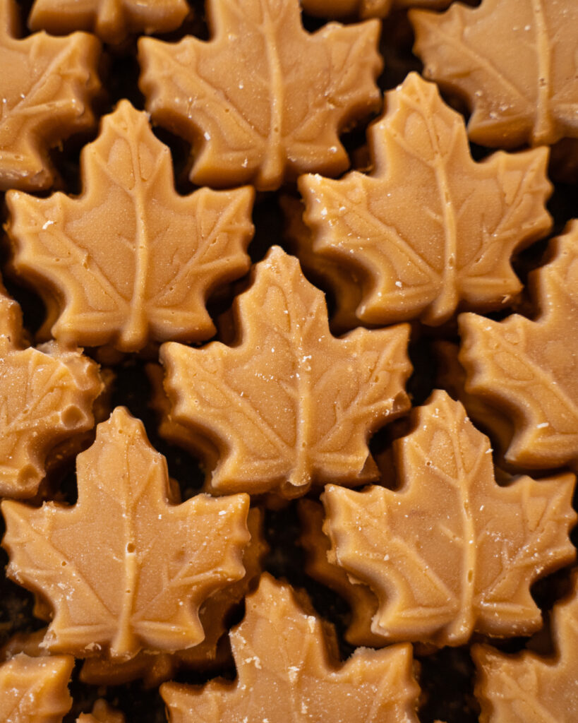 Maple Creme Maple Leaves made from fresh maple syrup