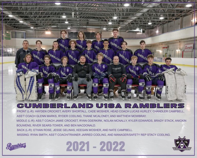 Cumberland U18A Ramblers Team Photo