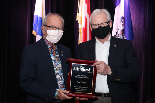 COMMUNITY VOLUNTEERS ARE HONOURED BY TOWN OF AMHERST