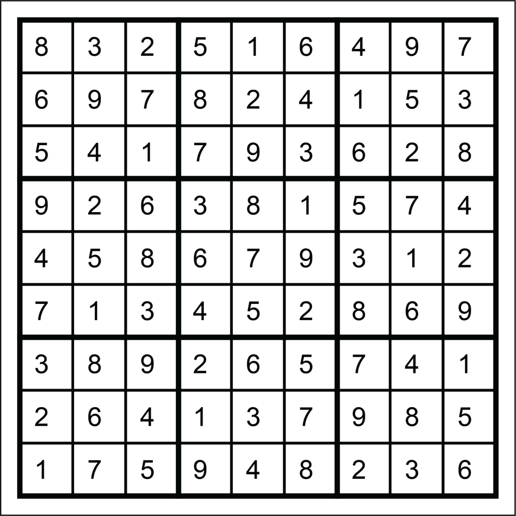 Sudoku Solution from Cumberland Life Issue 5