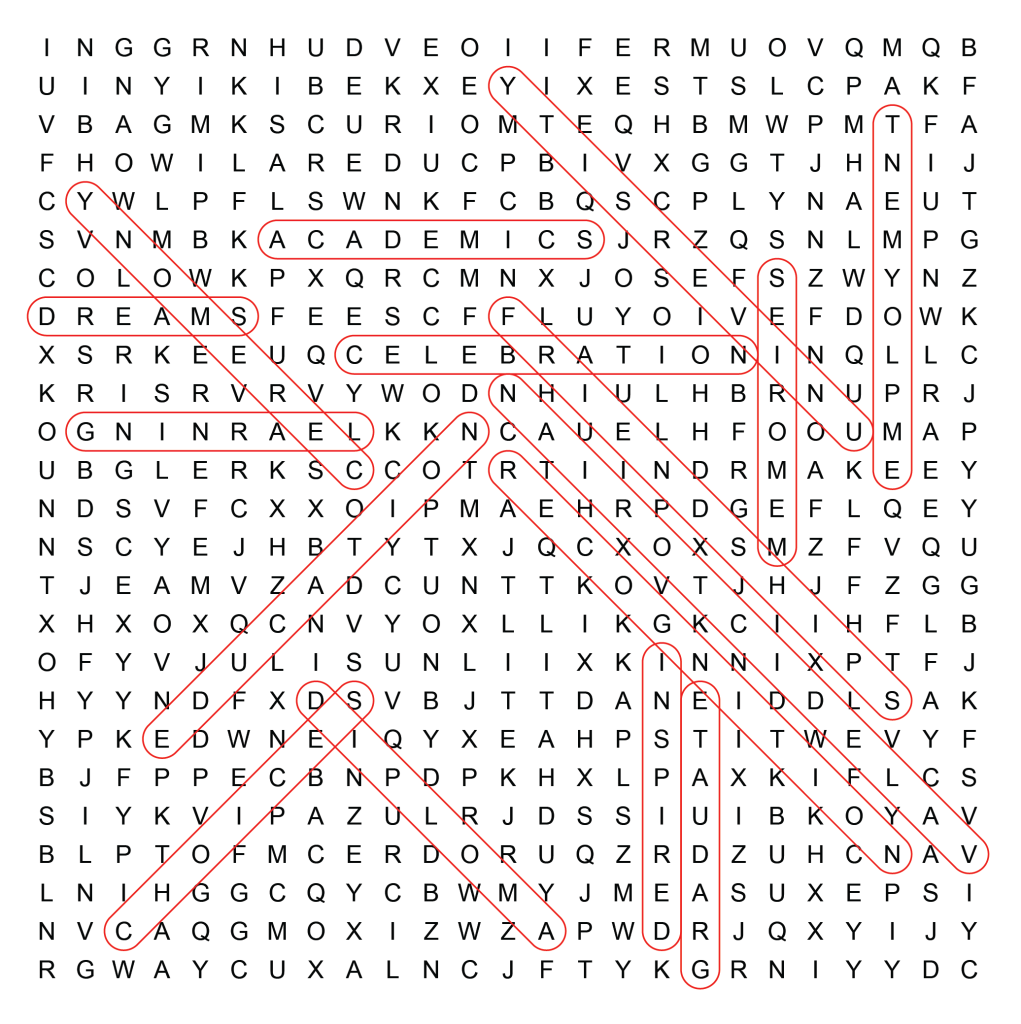 Issue 6 Word Search Solution