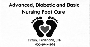 Advanced, Diabetic and Basic Foot Care Business Card
